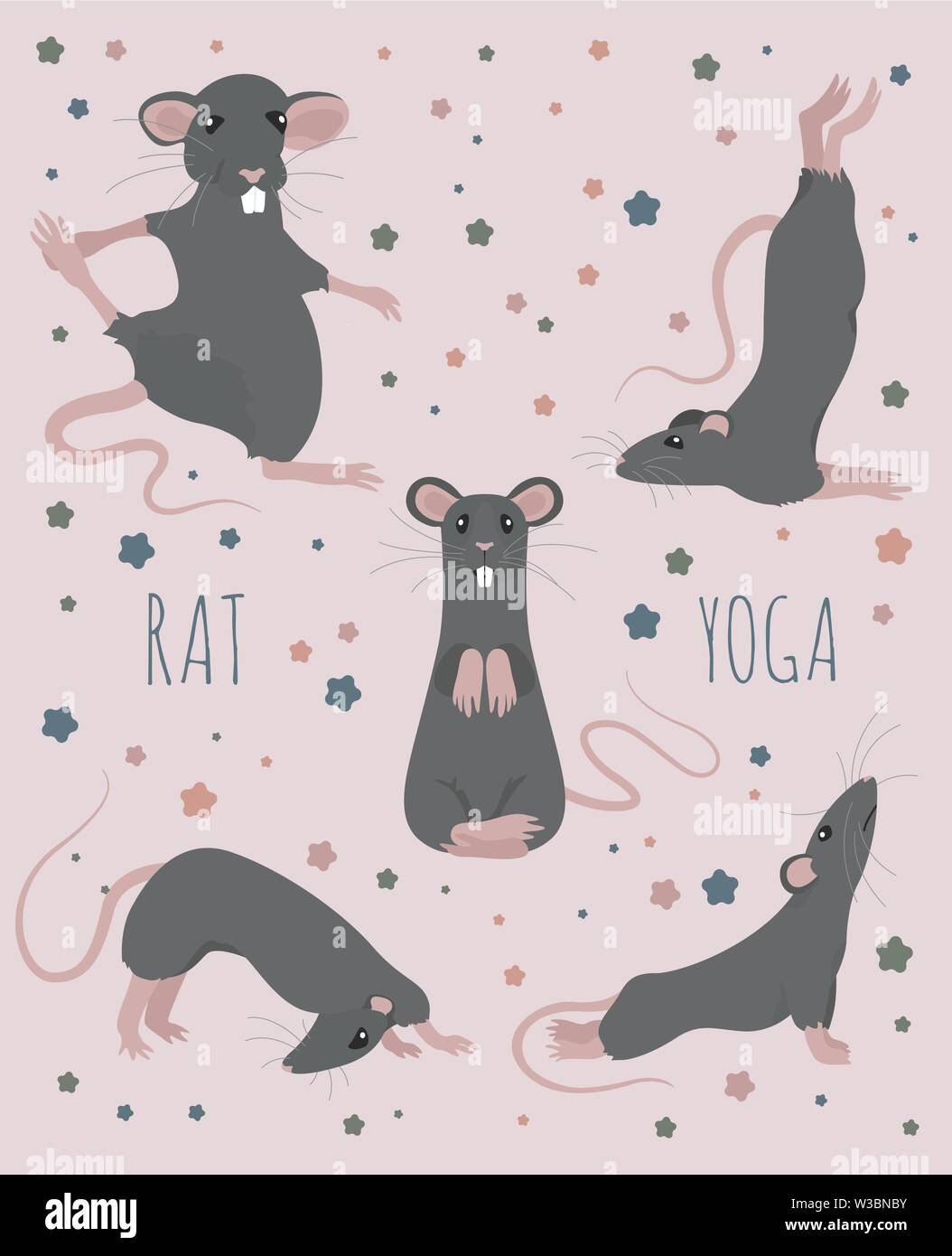 https://c8.alamy.com/comp/W3BNBY/rat-yoga-poses-and-exercises-cute-cartoon-clipart-set-vector-illustration-W3BNBY.jpg