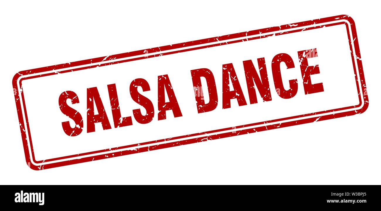 salsa dance stamp. salsa dance square grunge sign. salsa dance Stock ...