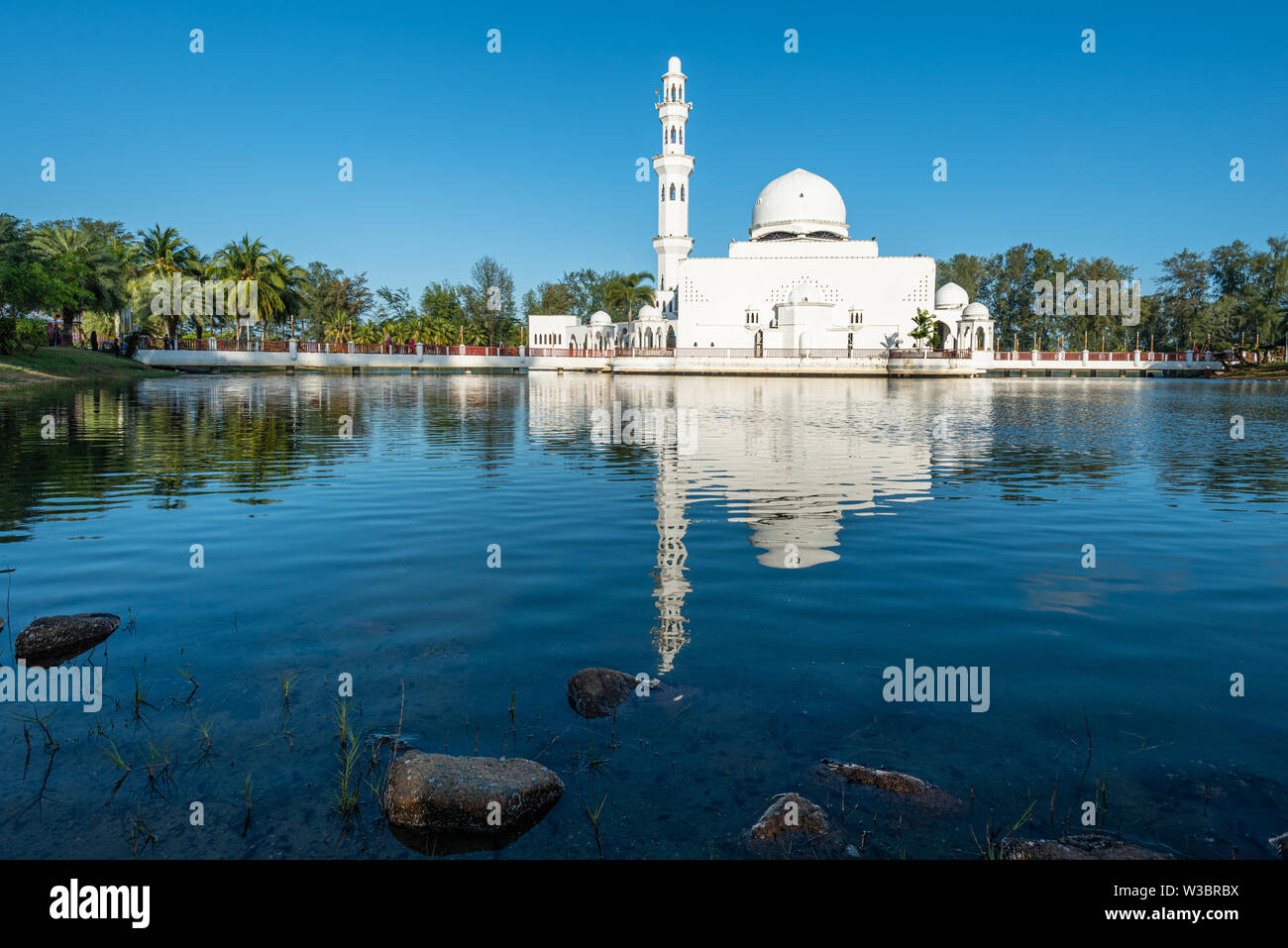 Floating Mosque in Kuala Terengganu, Malaysia Stock Photo