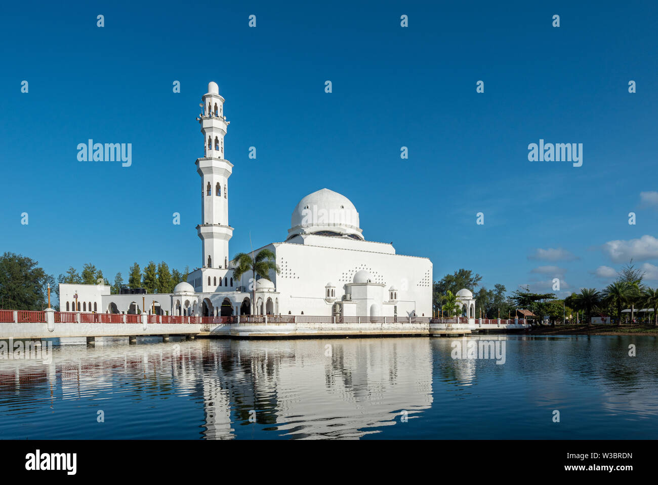 Floating Mosque in Kuala Terengganu, Malaysia Stock Photo