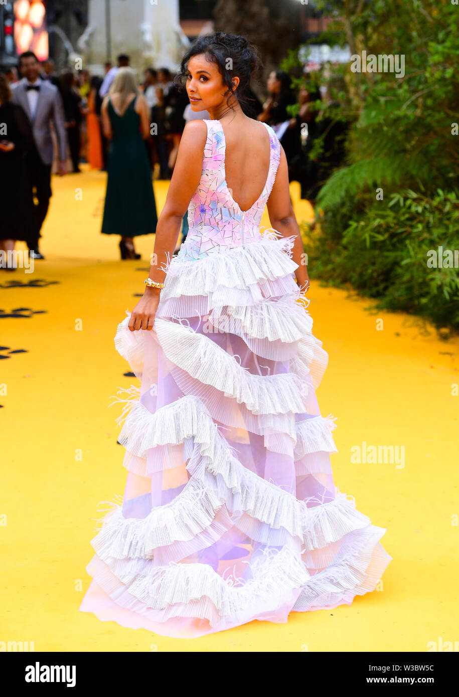 Maya jama attending disneys lion king european premiere held hi-res