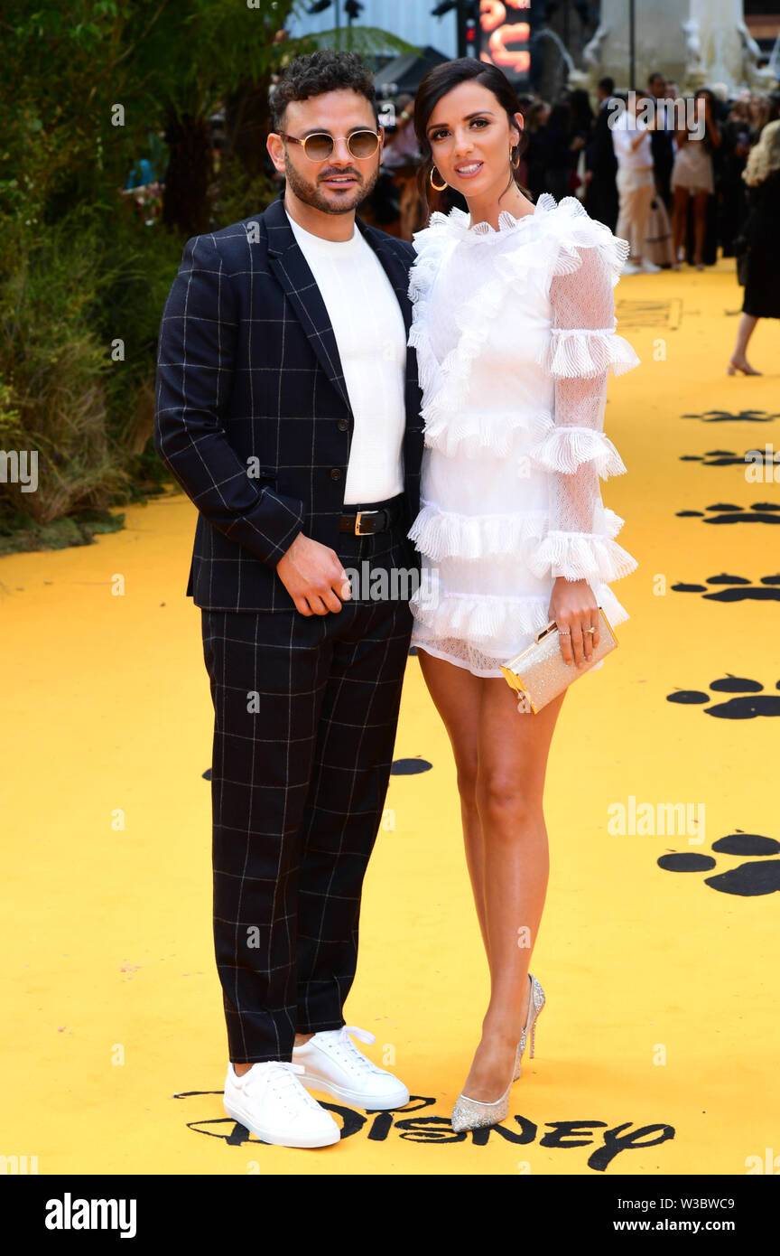 Lucy mecklenburgh attending disneys lion king european premiere held hi