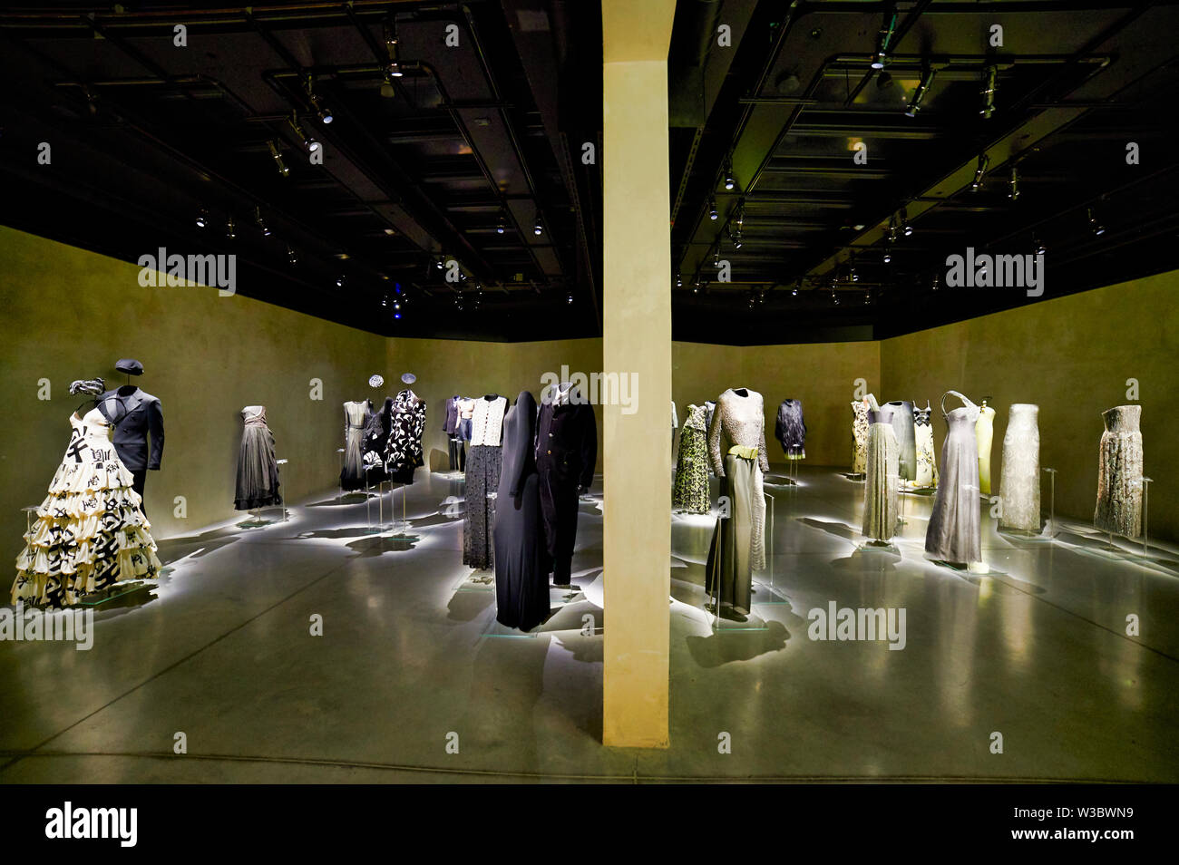 Armani Silos is a fashion art museum in Milan Italy dedicated to the Armani style. The exhibition space was opened in 2015 and is a living, open-to-th Stock Photo