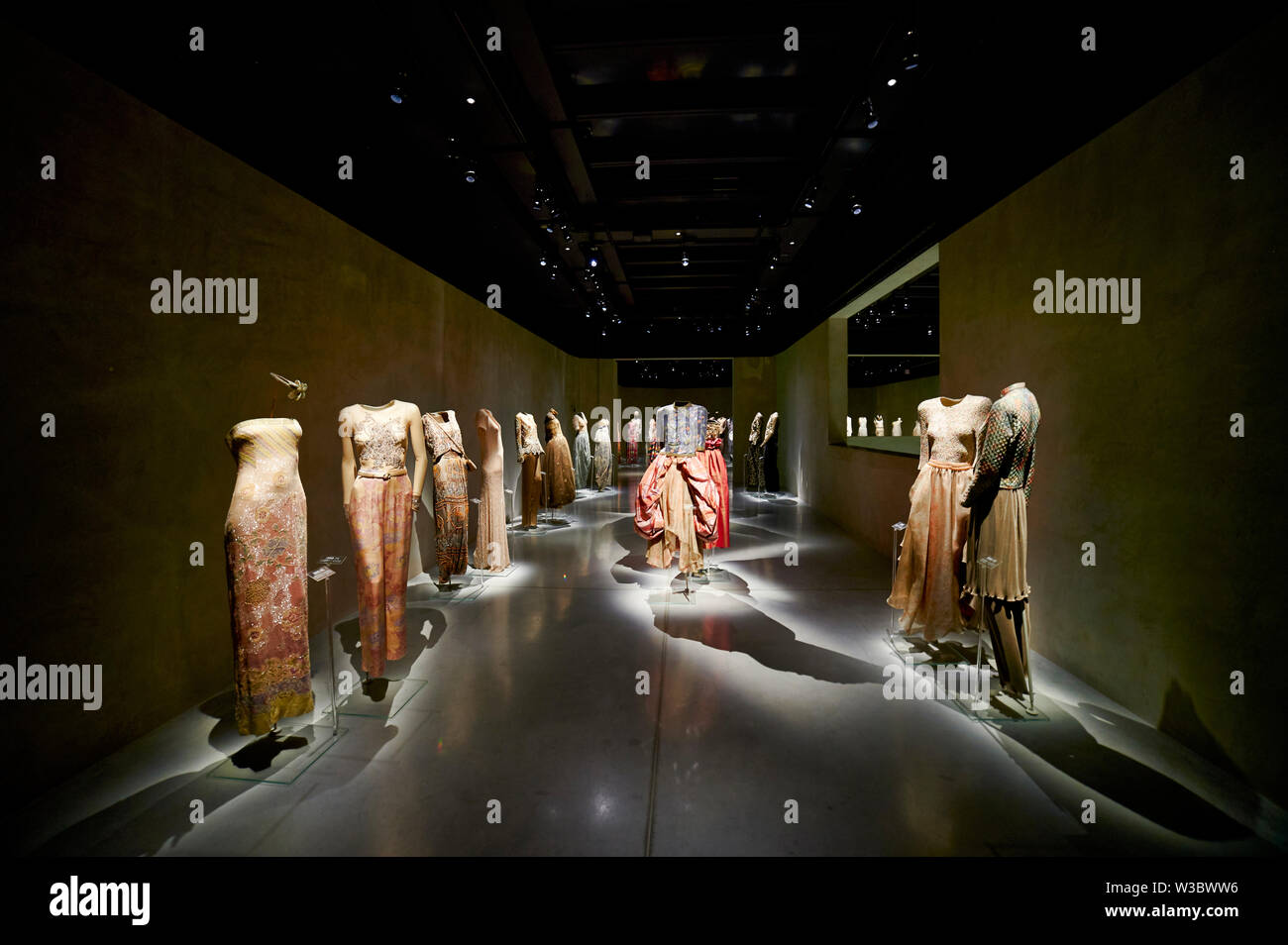 Armani Silos is a fashion art museum in Milan Italy dedicated to the Armani style. The exhibition space was opened in 2015 and is a living, open-to-th Stock Photo