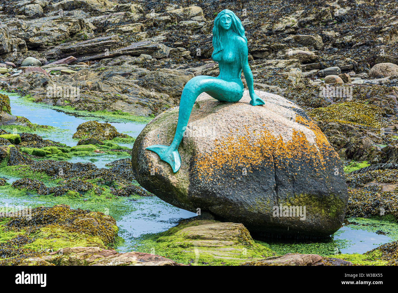 Balintore Mermaid, Scotland, United Kingdom Stock Photo