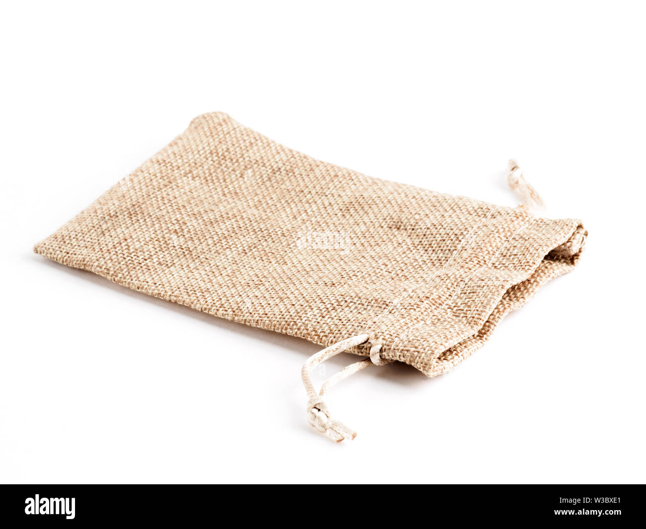 Canvas bag for various things isolated on white background Stock Photo