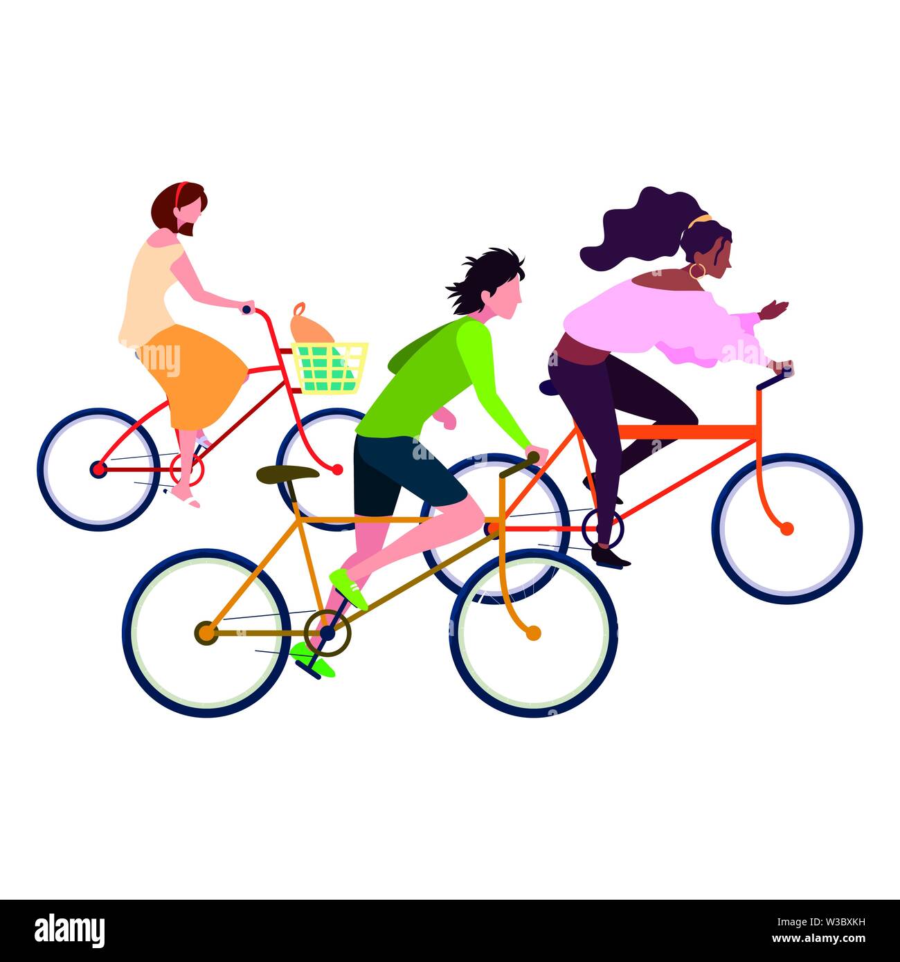 Boy Riding Bicycle Cartoon Character High Resolution Stock Photography