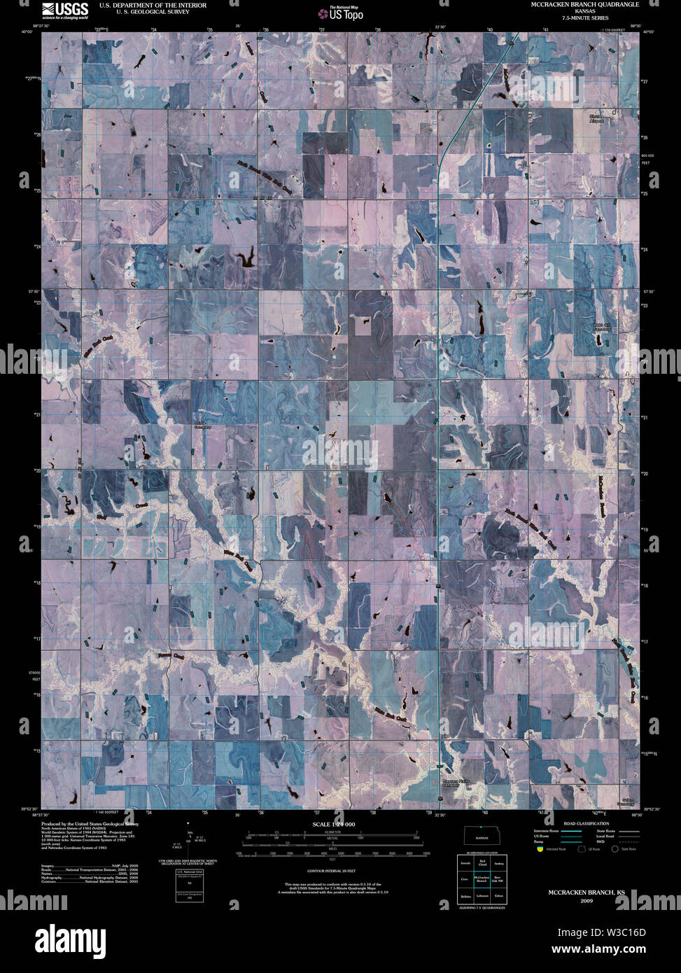 Mccracken kansas map hires stock photography and images Alamy
