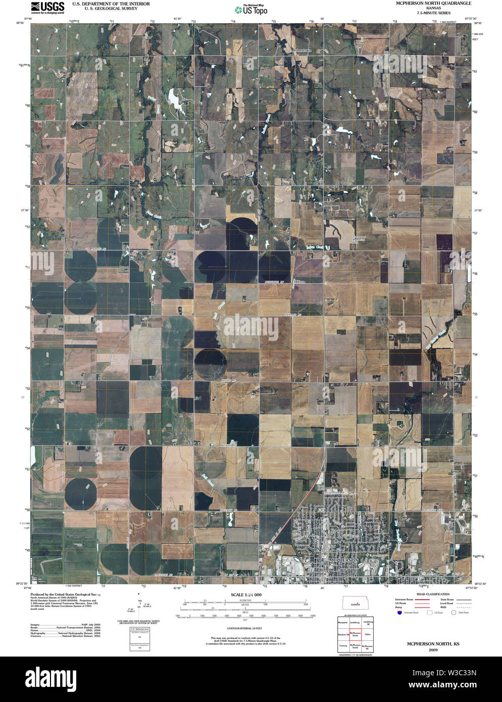 Mcpherson kansas map Cut Out Stock Images & Pictures Alamy