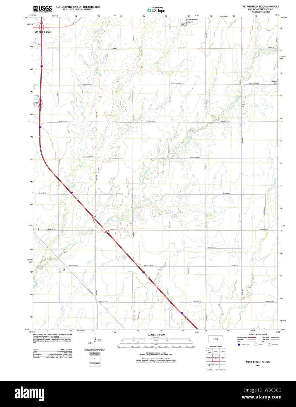 Map of mcpherson hires stock photography and images Alamy