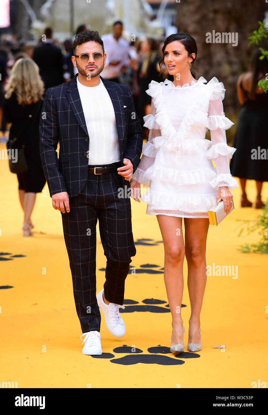 Ryan Thomas and Lucy Mecklenburgh attending Disney's The Lion King