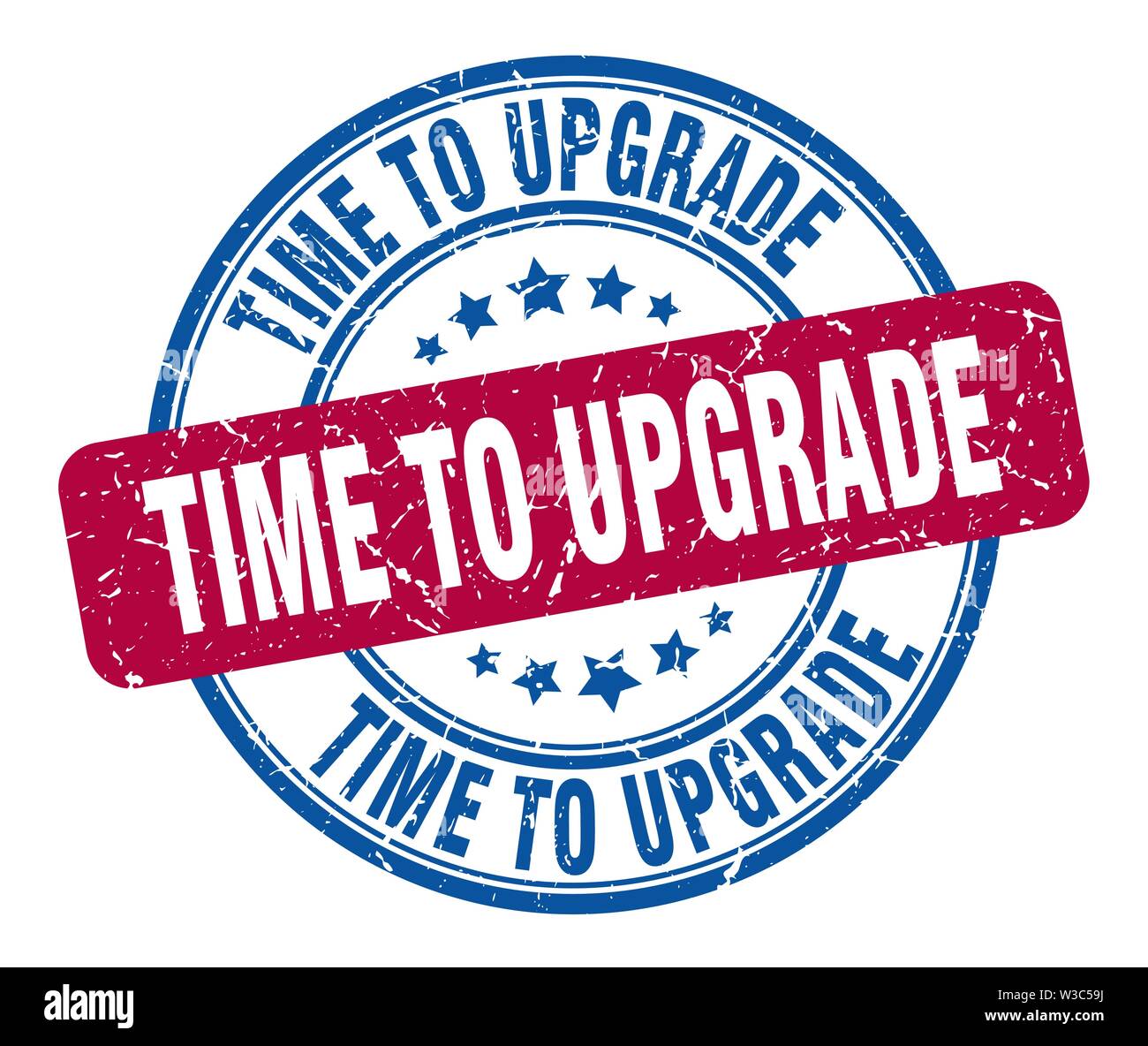 time to upgrade stamp. time to upgrade round grunge sign. time to ...