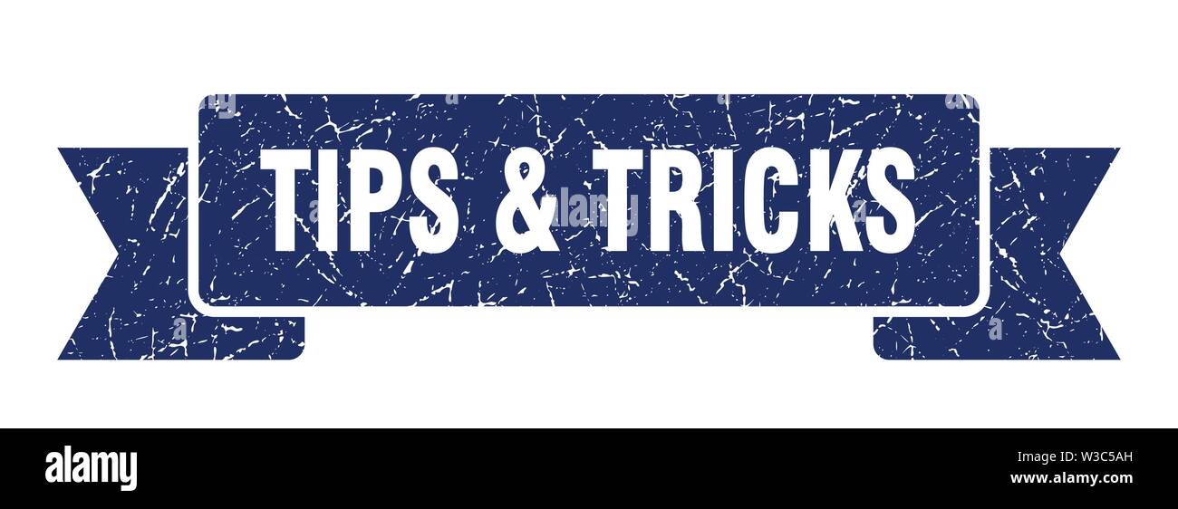 tips & tricks grunge ribbon. tips & tricks sign. tips & tricks banner Stock Vector