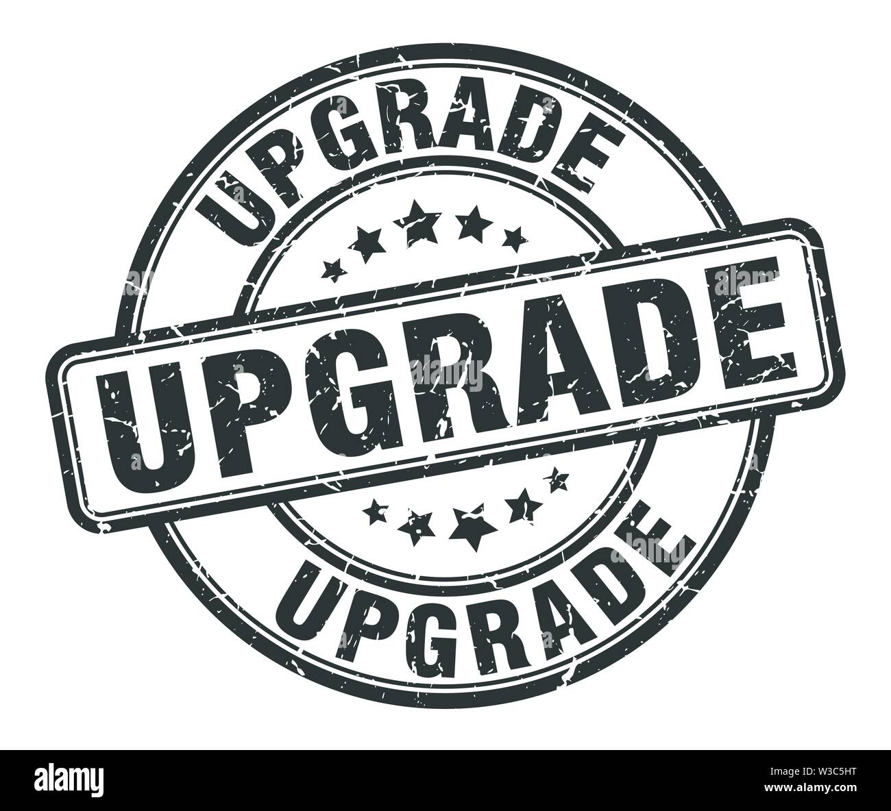 upgrade stamp. upgrade round grunge sign. upgrade Stock Vector Image ...