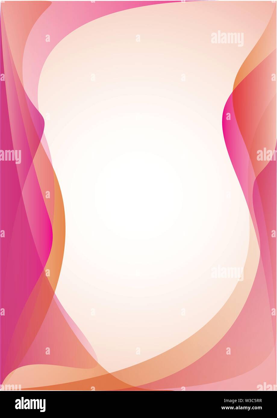Abstract background with orange wave. Vector illustration Stock Vector ...