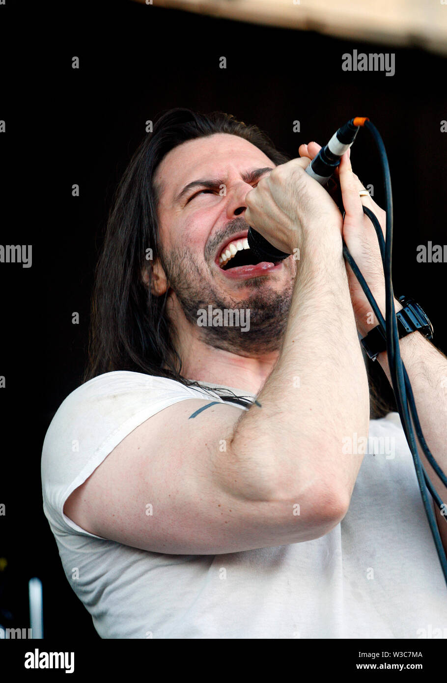 Andrew WK performs at Inkcarcertion 2019 in Mansfeild Ohio on 7-13-2019 Stock Photo