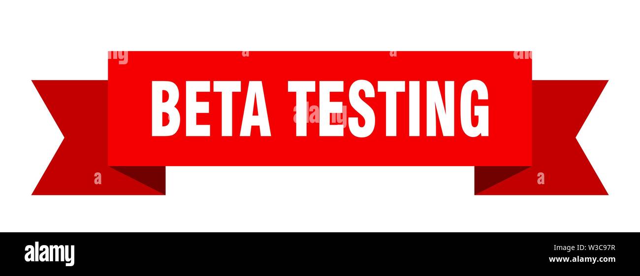 beta testing ribbon. beta testing isolated sign. beta testing banner Stock Vector
