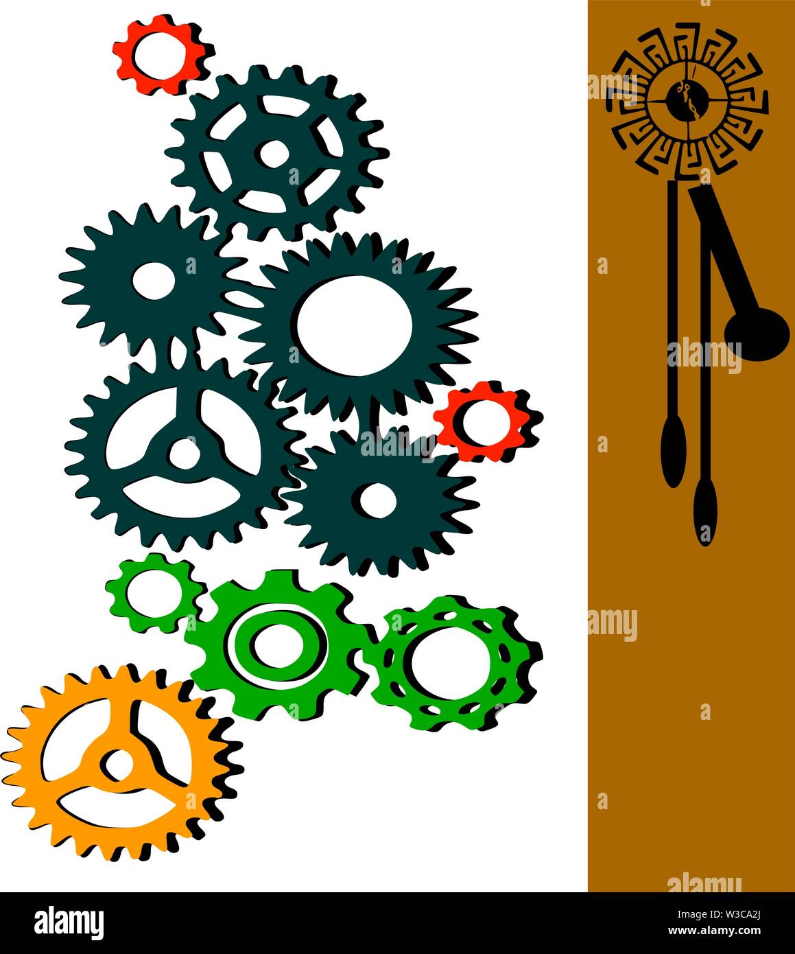 Pendulum Clock Mechanism High Resolution Stock Photography and Images