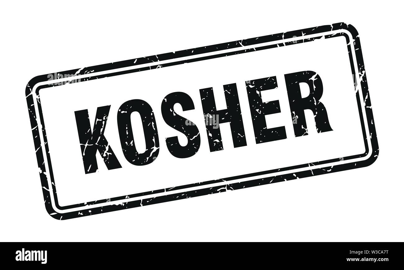 kosher stamp. kosher square grunge sign. kosher Stock Vector Image ...