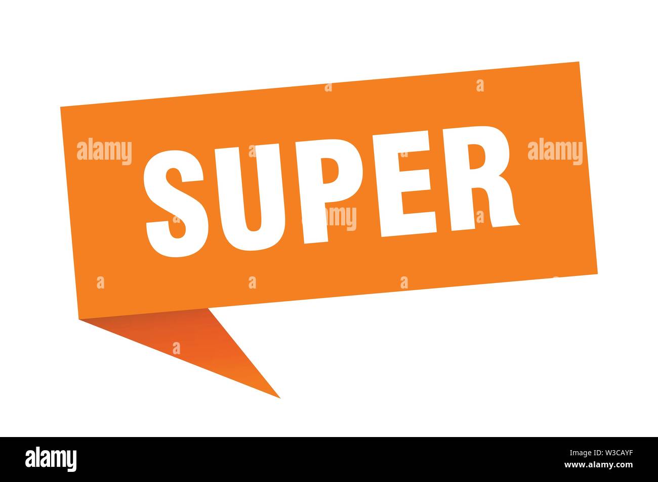 super speech bubble. super sign. super banner Stock Vector Image & Art ...