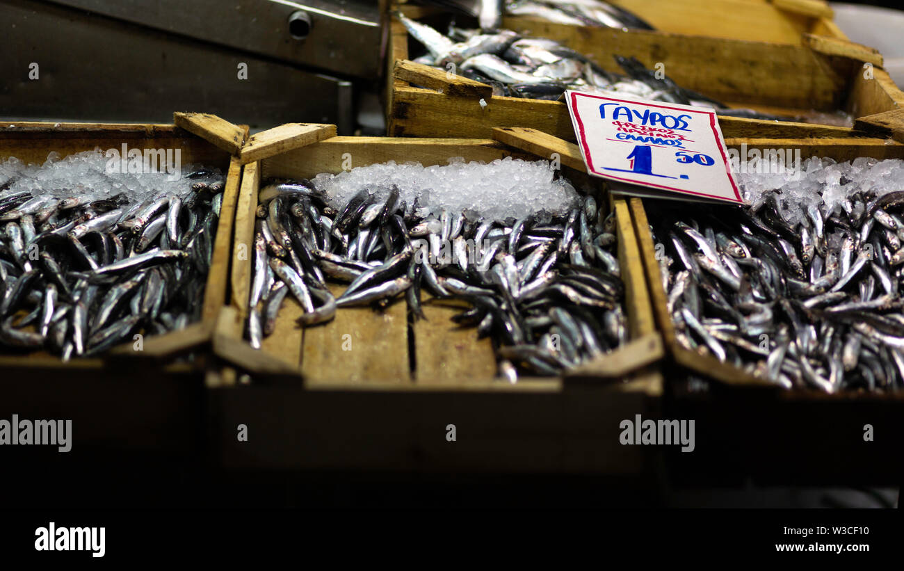 At the fish Market in Athens Stock Photo Alamy
