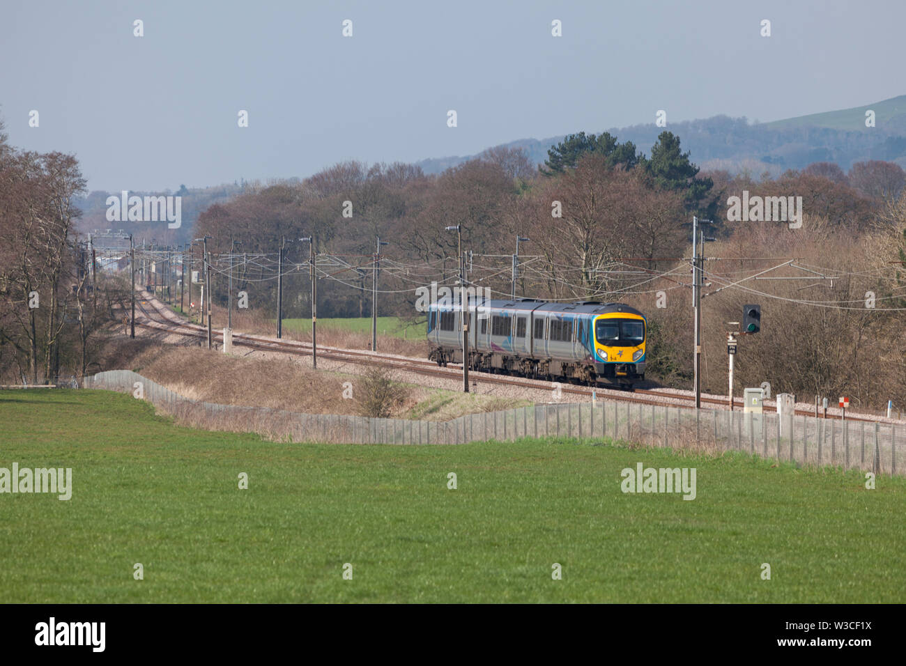 First Transpennine Express class 185 diesel train on the west coast ...