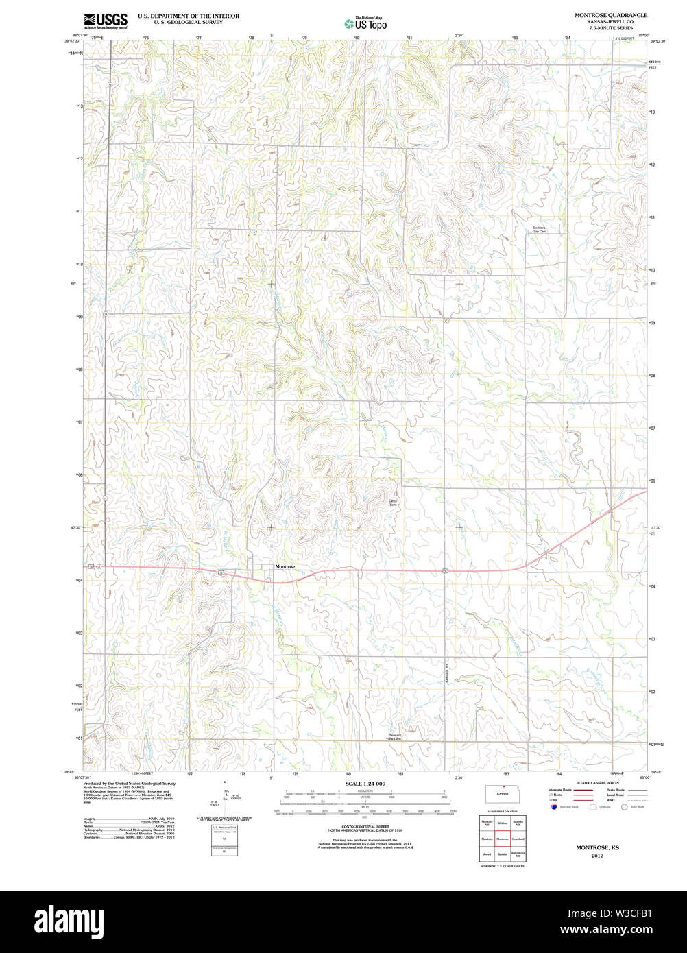 Map of montrose hi-res stock photography and images - Alamy