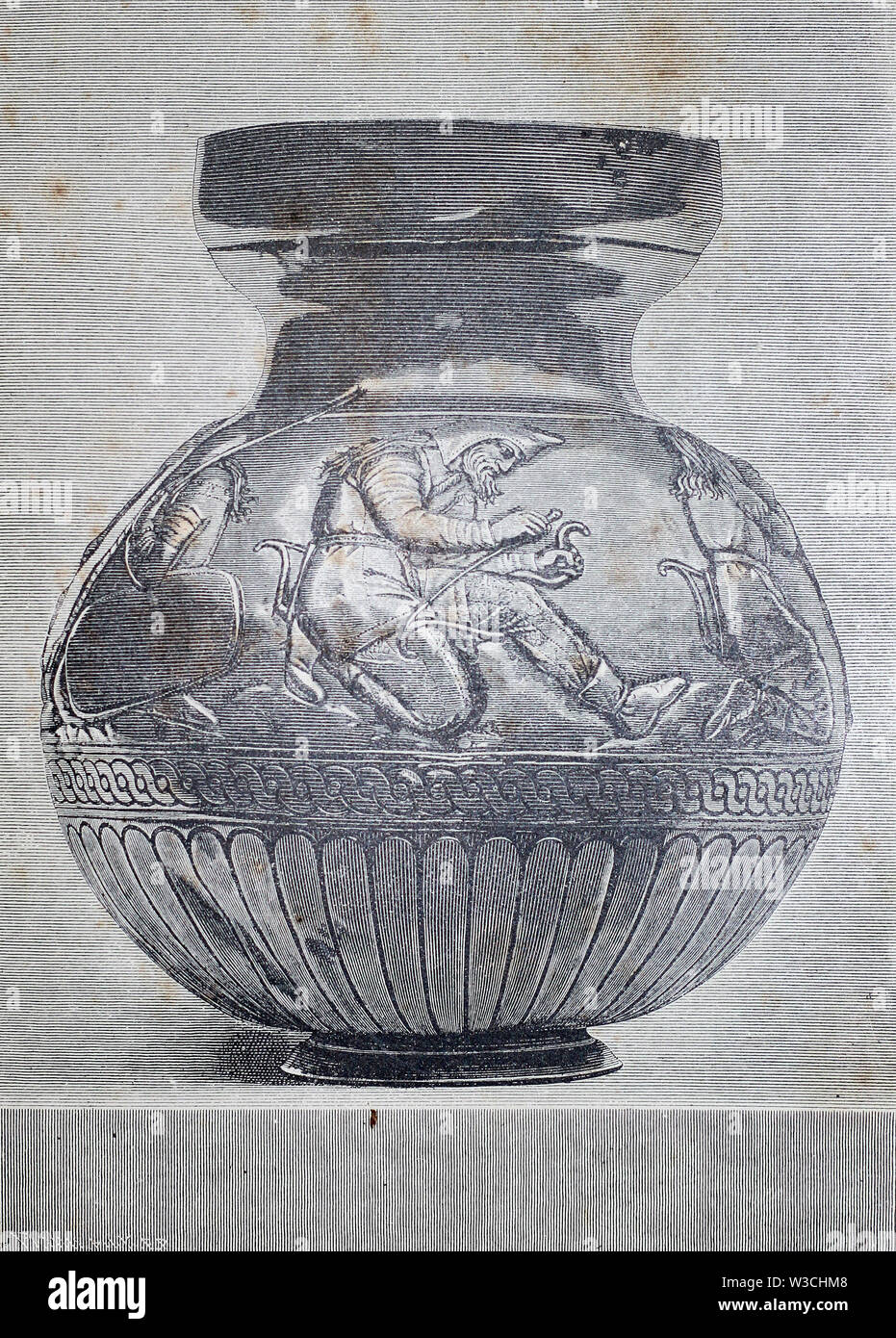 Scythian gold vase from Kul-Oba. Stock Photo