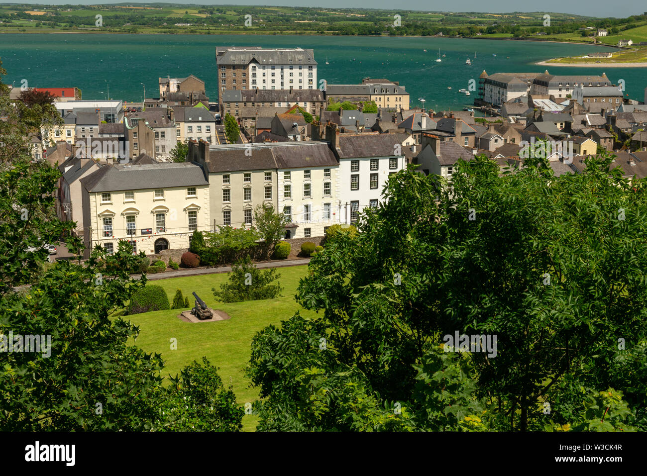 Youghal town overlook as seen from the Town Walls in the Raleigh ...