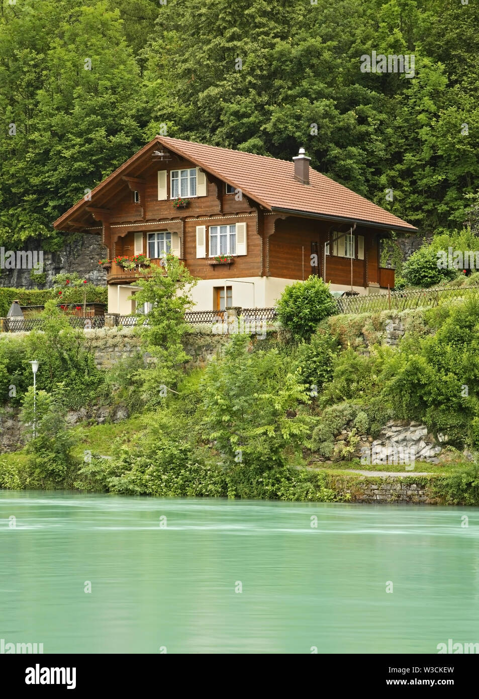 Lake Brienz in Interlaken. Switzerland Stock Photo - Alamy