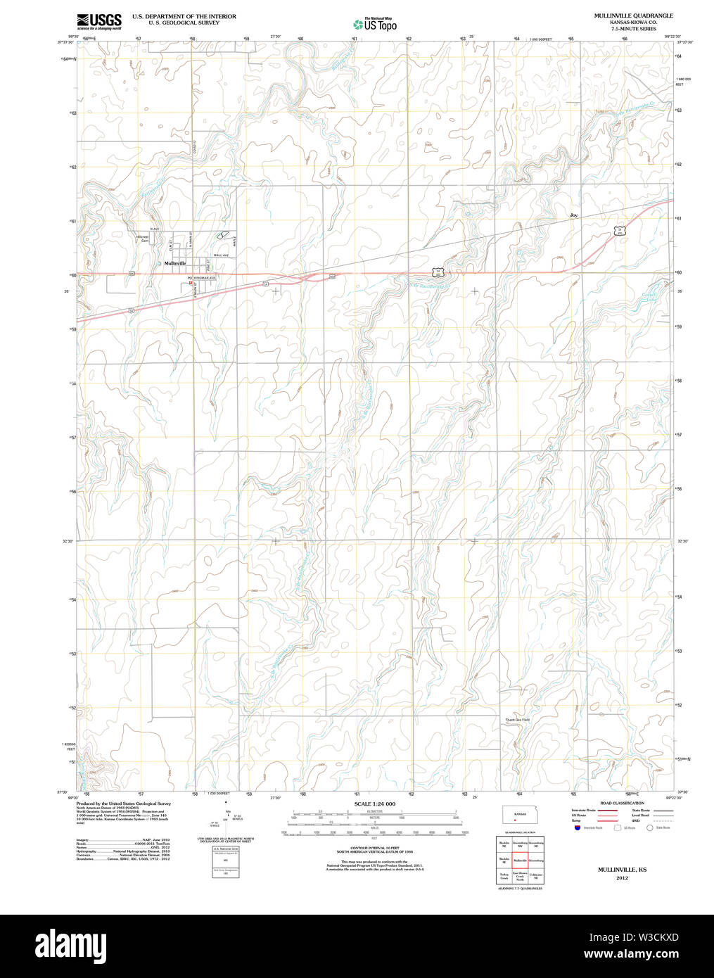 Map of mullinville kansas Cut Out Stock Images & Pictures Alamy