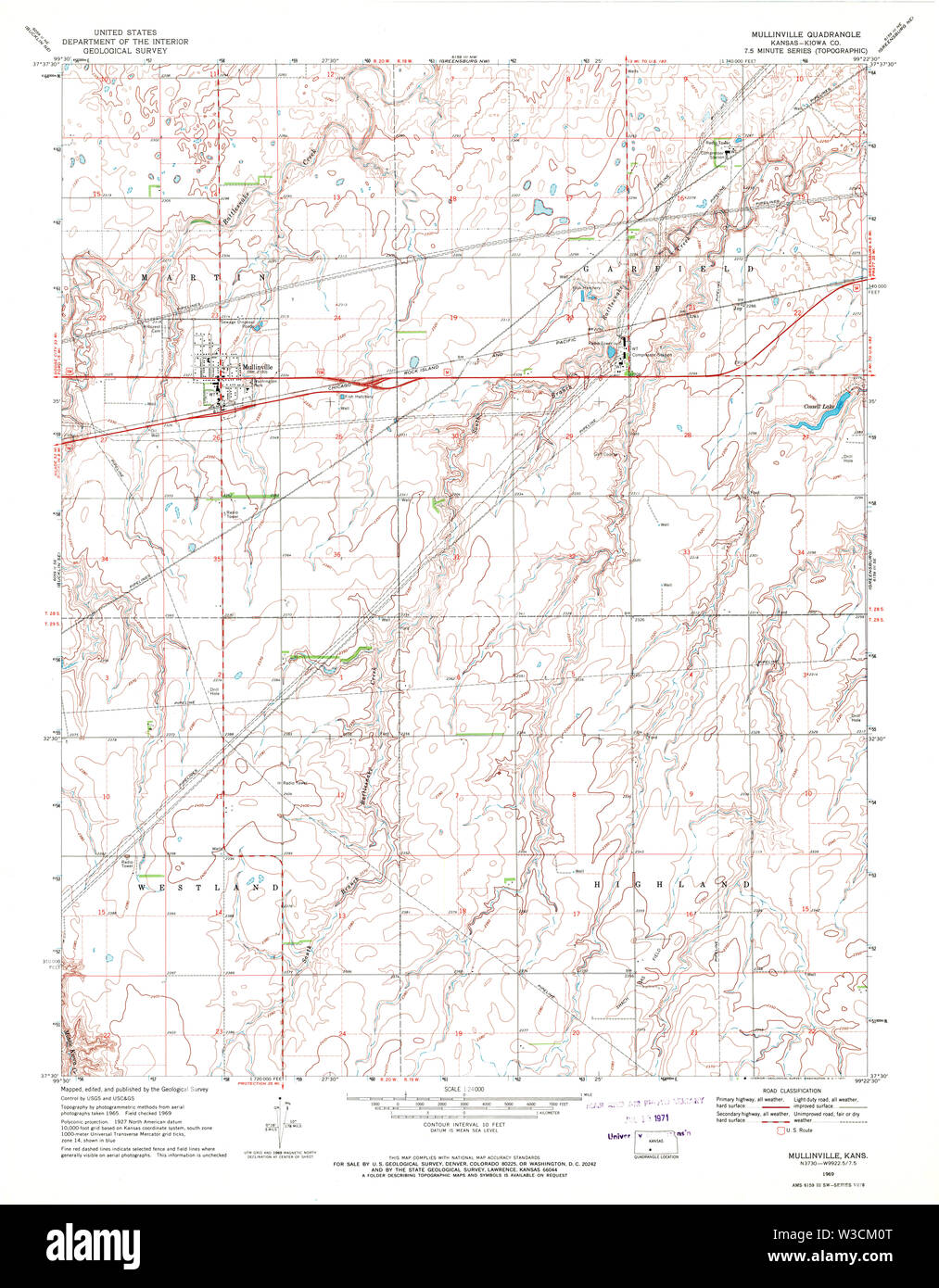 Mullinville map hires stock photography and images Alamy