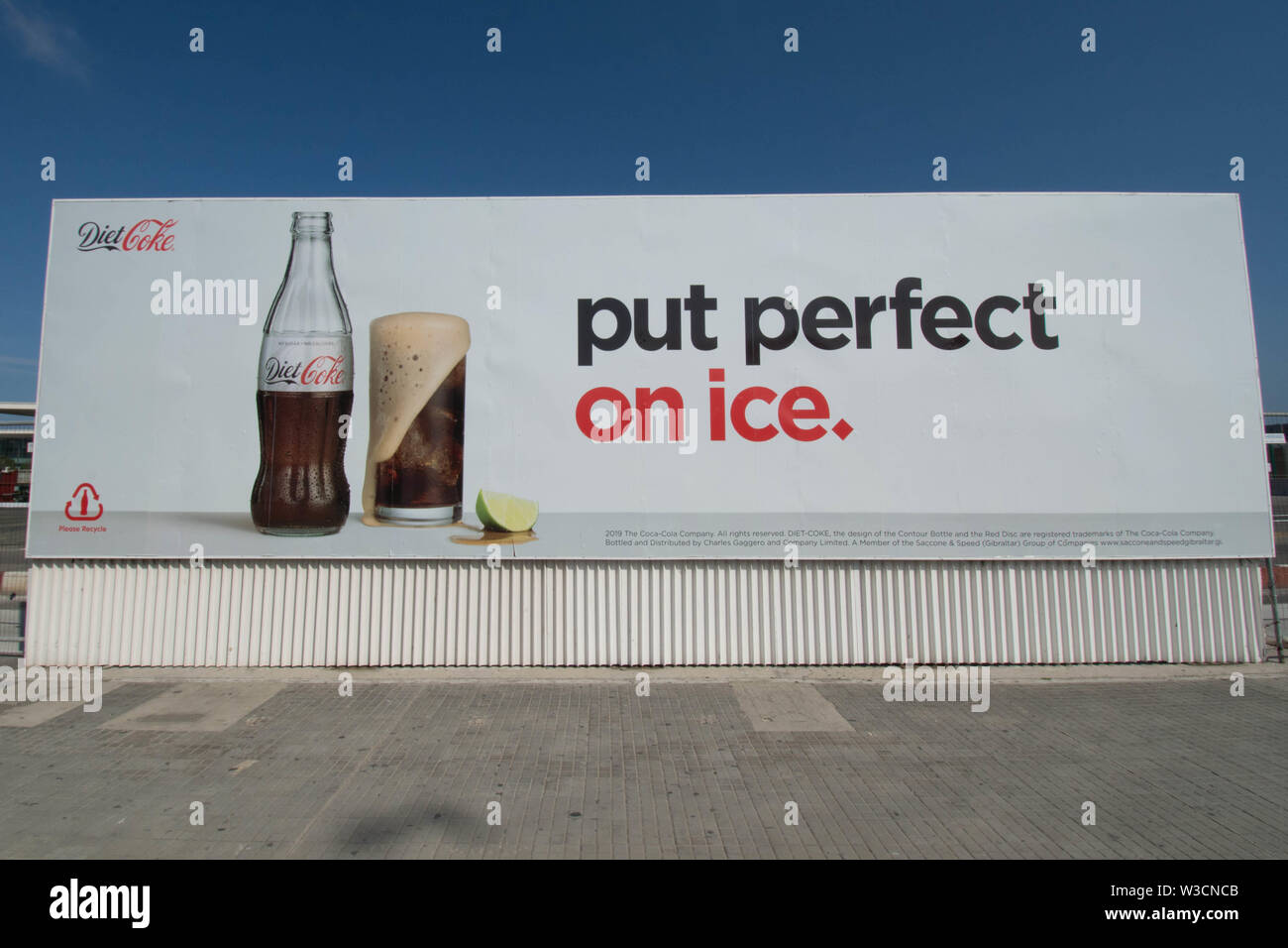 Coca Cola advertisement vintage poster Gibraltar airport put perfect on