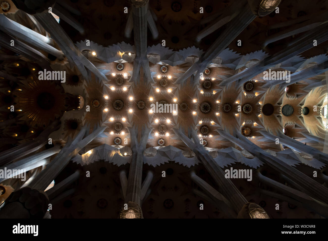 Ceiling of sagrada familia hi-res stock photography and images - Alamy