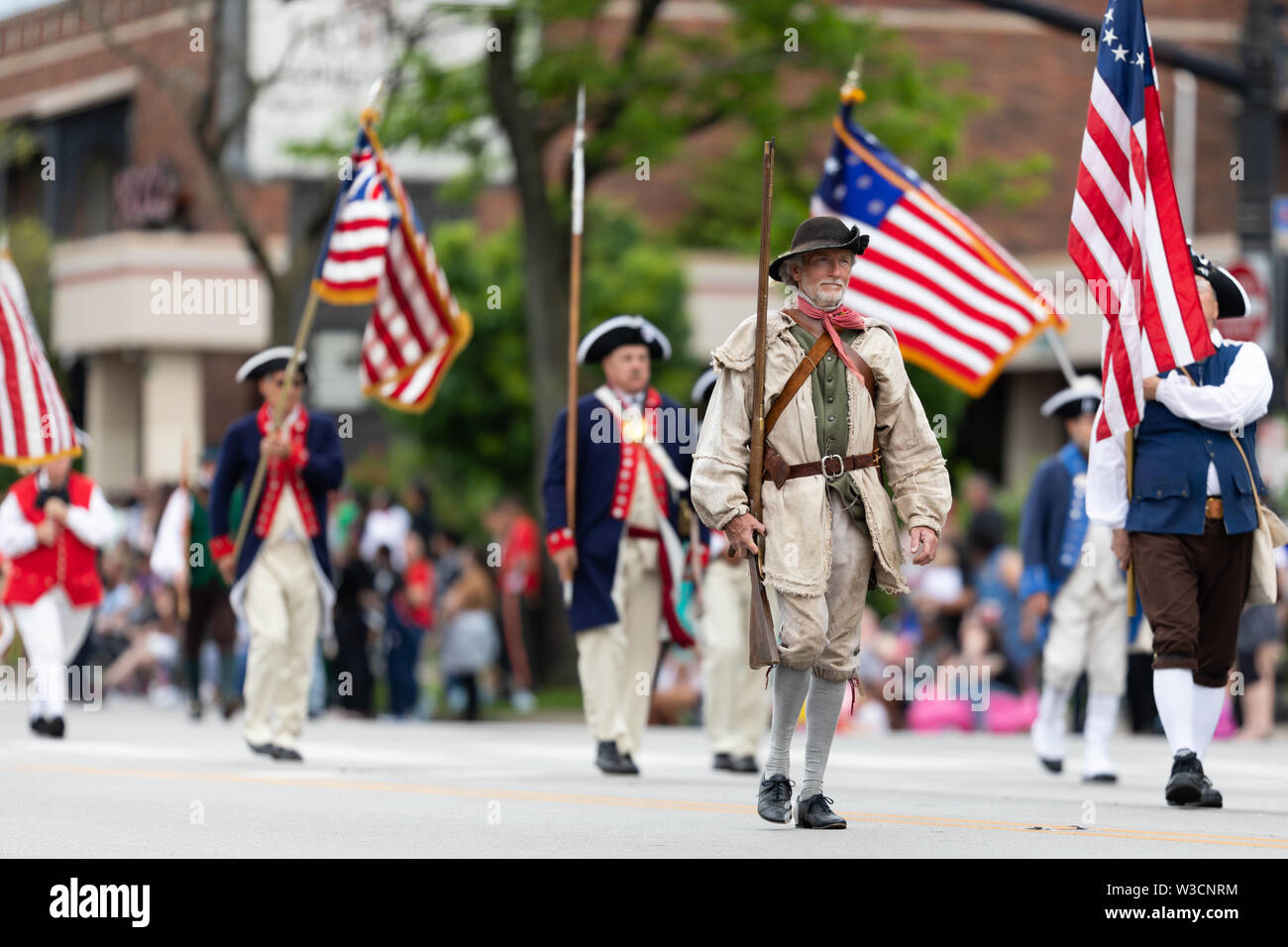 Louisville, Kentucky, USA May 2, 2019 The Pegasus Parade, Members of the Sons of the American