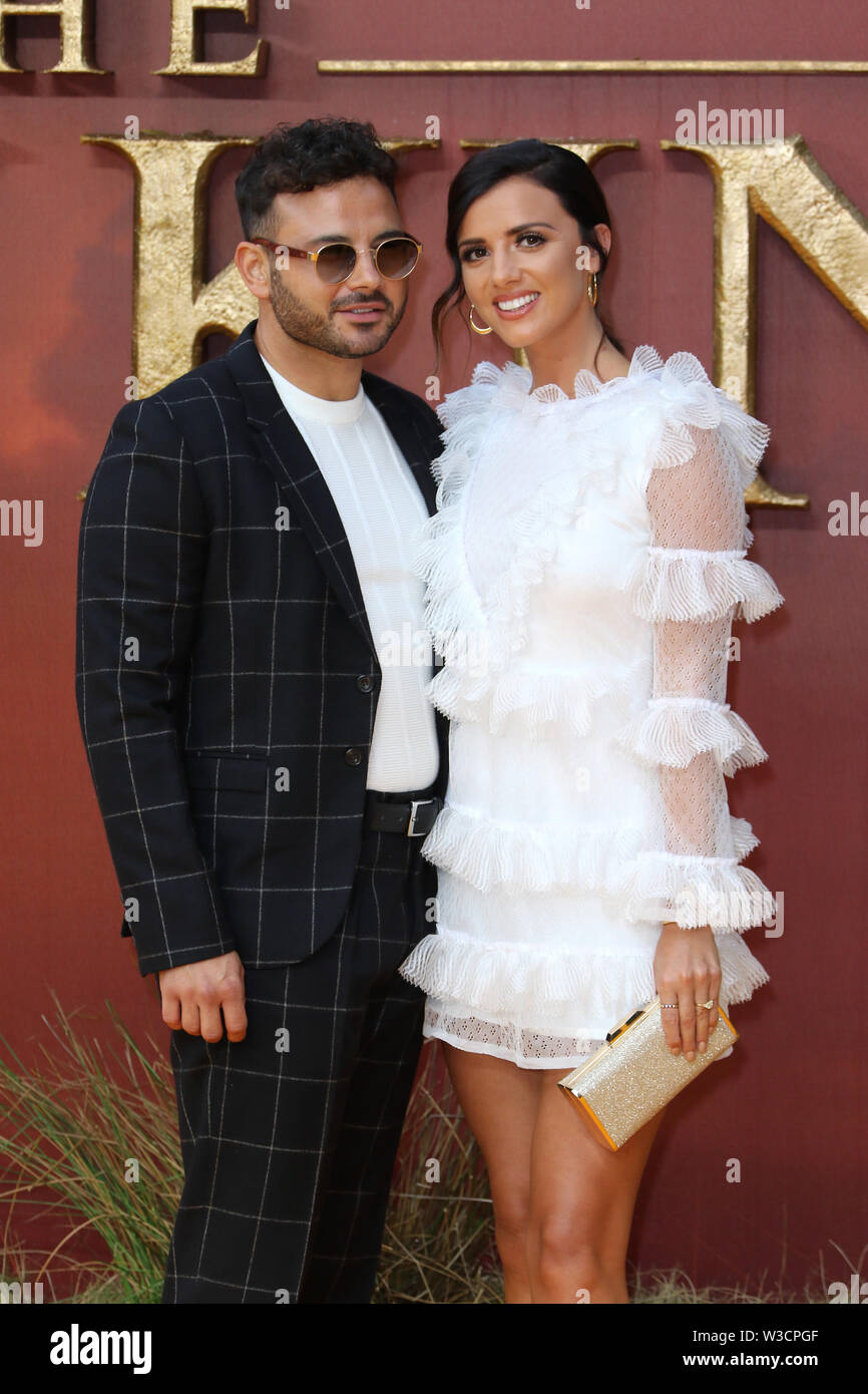 Ryan Thomas and Lucy Mecklenburgh, The Lion King - European Premiere
