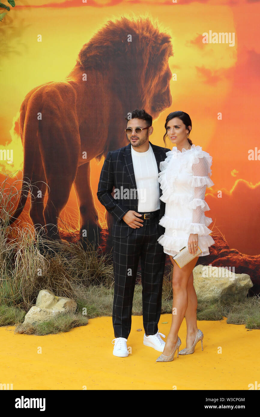 Ryan Thomas and Lucy Mecklenburgh, The Lion King - European Premiere