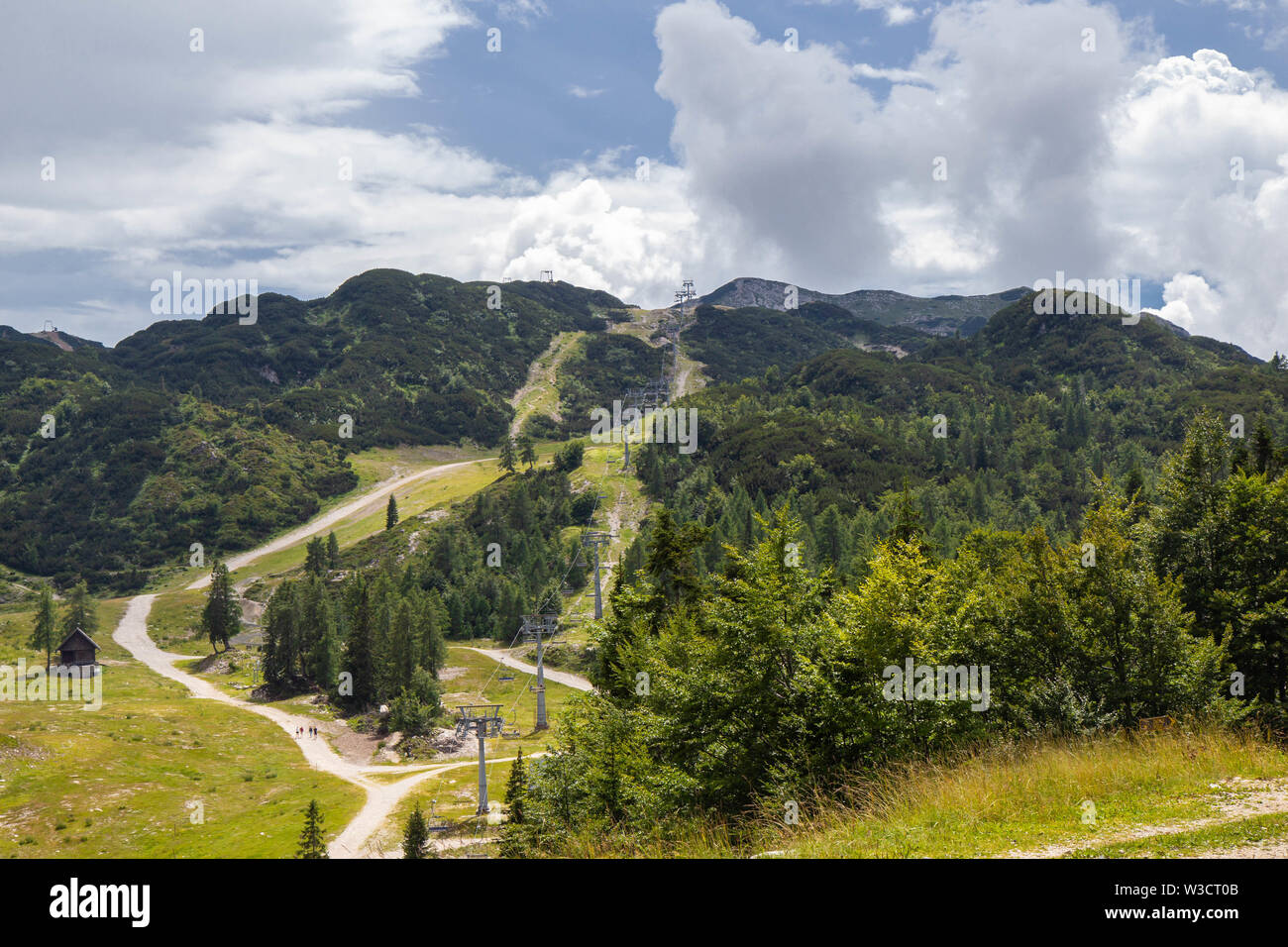 summer view of Vogel ski resort area in Julian Alps, Slovenia Stock Photo -  Alamy