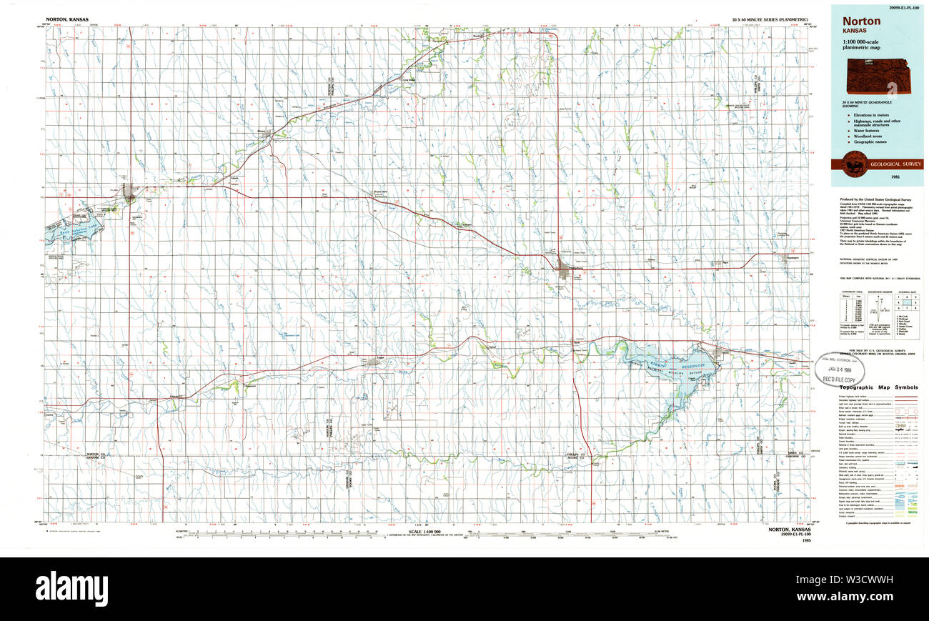 Norton kansas map Cut Out Stock Images & Pictures Alamy