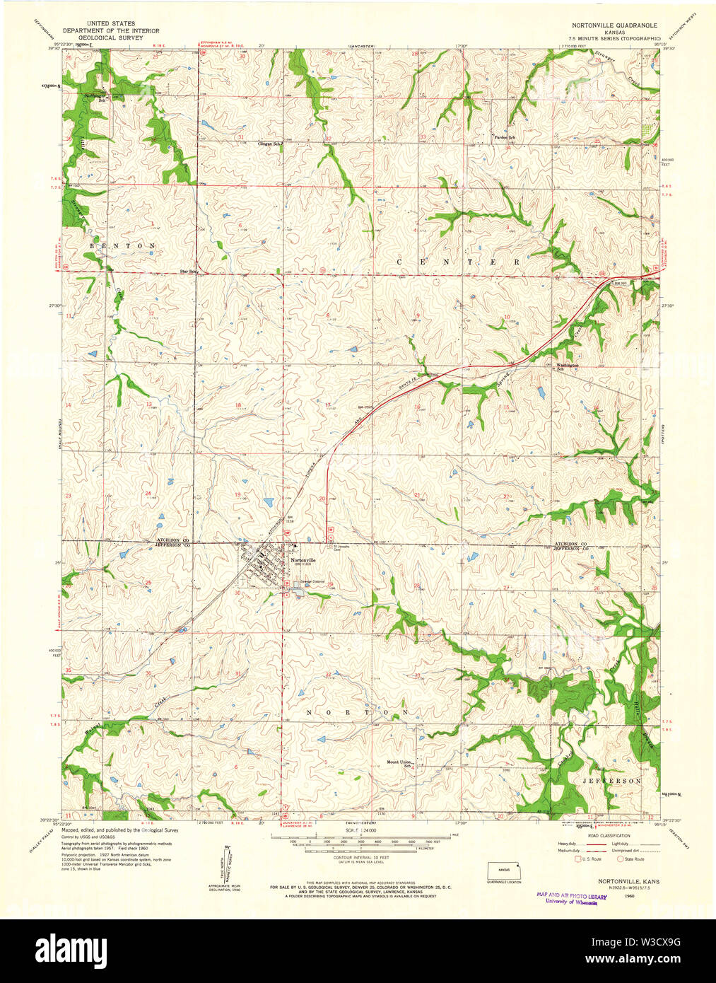 Map of nortonville hires stock photography and images Alamy