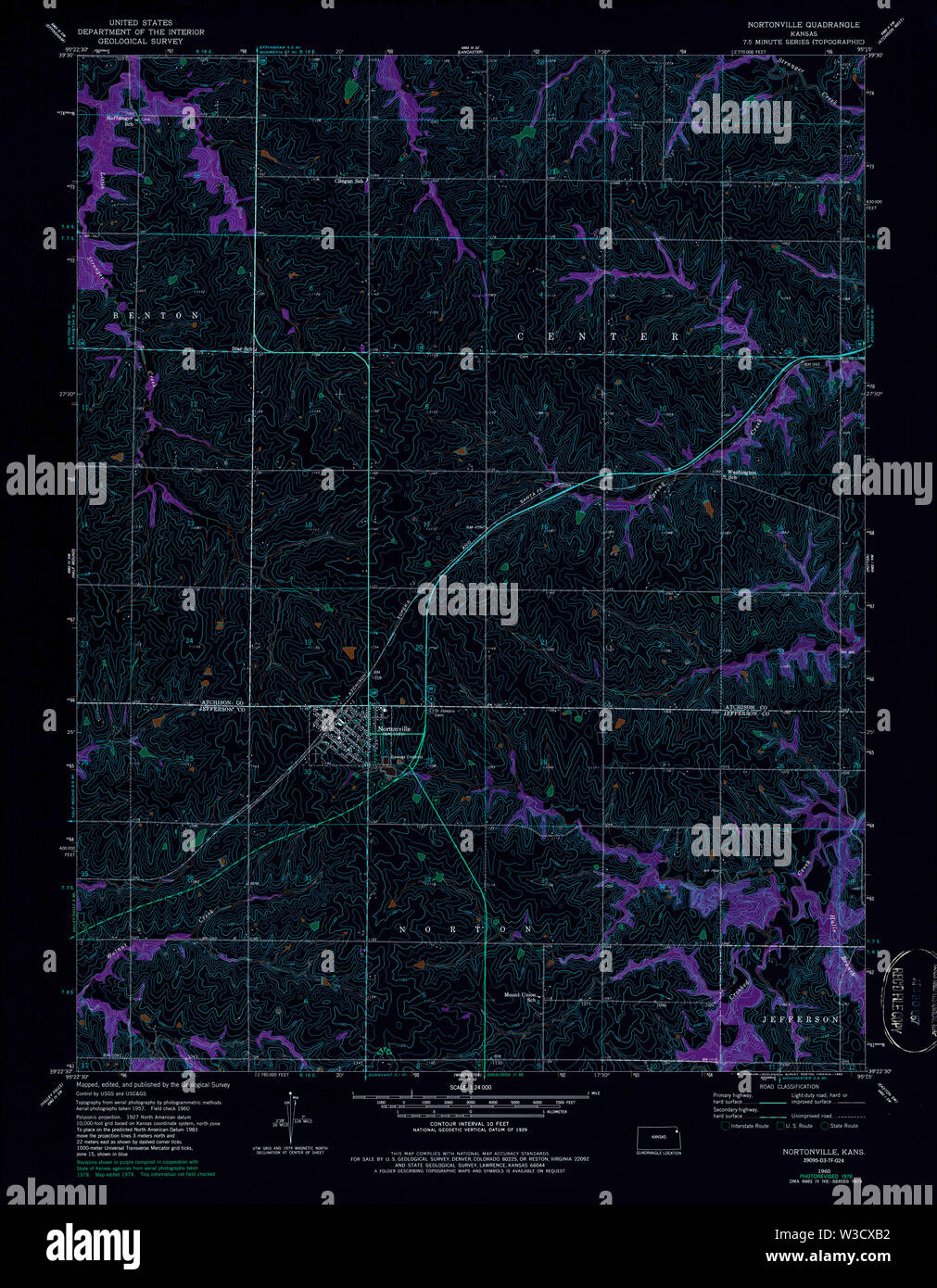 Map of nortonville hires stock photography and images Alamy