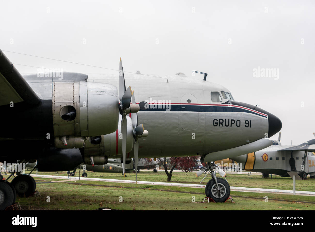 A Spanish Air Force C-54 Skymaster at the Museo de Aire Madrid, Spain Stock Photo