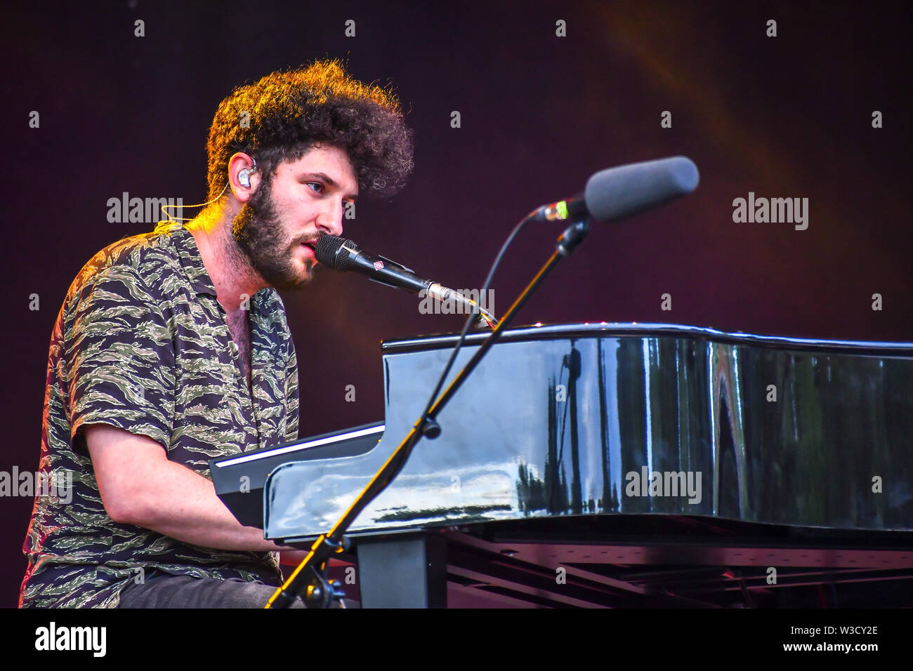 London, UK. 14th July 2019. Billy Lockett performs at Kew the Music 2019 on 14 July 2019, London, UK. Credit: Picture Capital/Alamy Live News Stock Photo