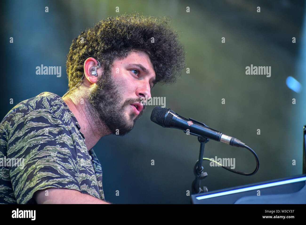 London, UK. 14th July 2019. Billy Lockett performs at Kew the Music 2019 on 14 July 2019, London, UK. Credit: Picture Capital/Alamy Live News Stock Photo