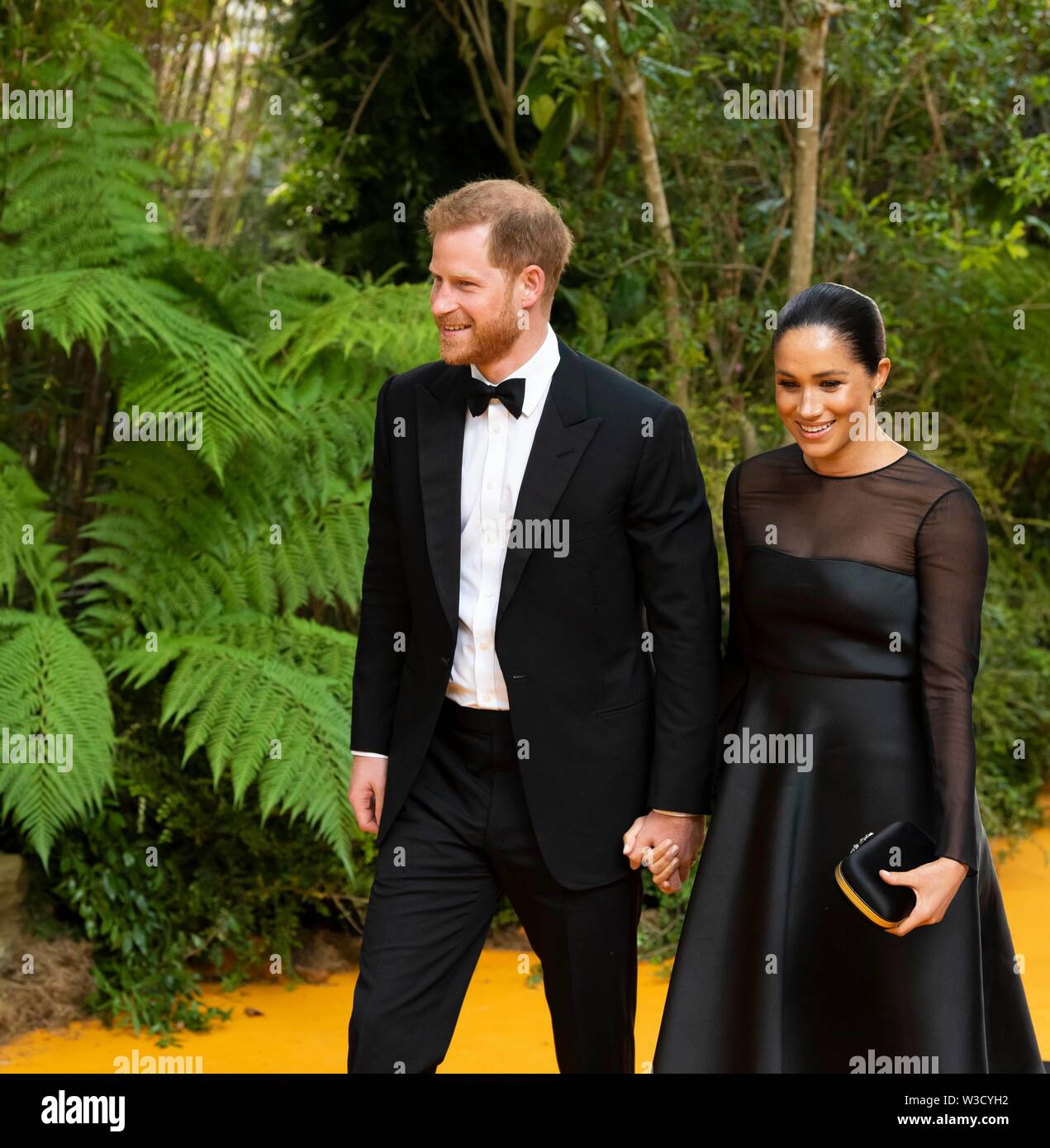 Meghan markle the lion king red carpet hires stock photography and