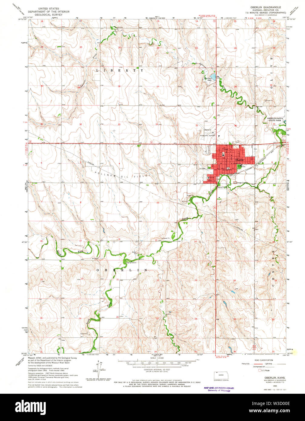 Map of oberlin hires stock photography and images Alamy