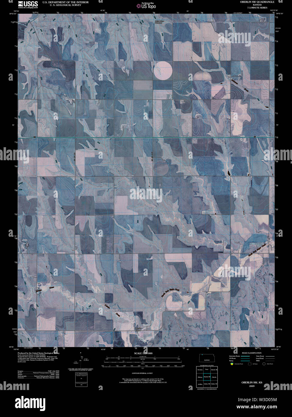 Oberlin kansas map hires stock photography and images Alamy