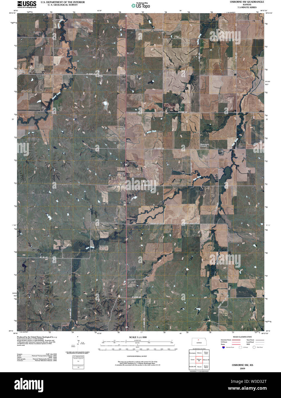 Osborne kansas map hires stock photography and images Alamy