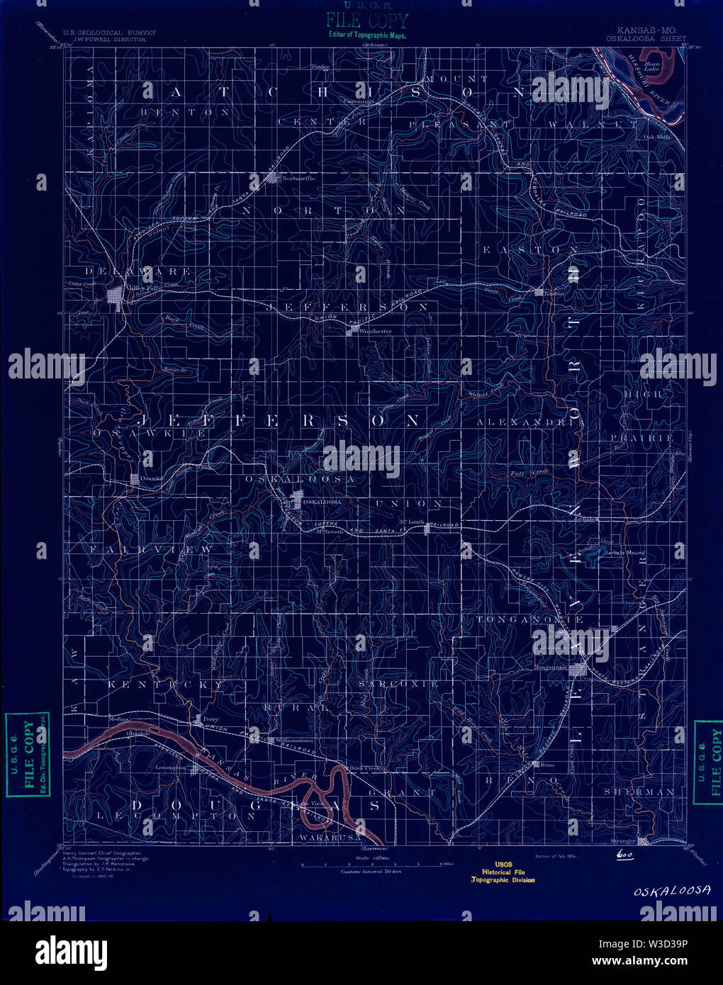 Map of oskaloosa hires stock photography and images Alamy