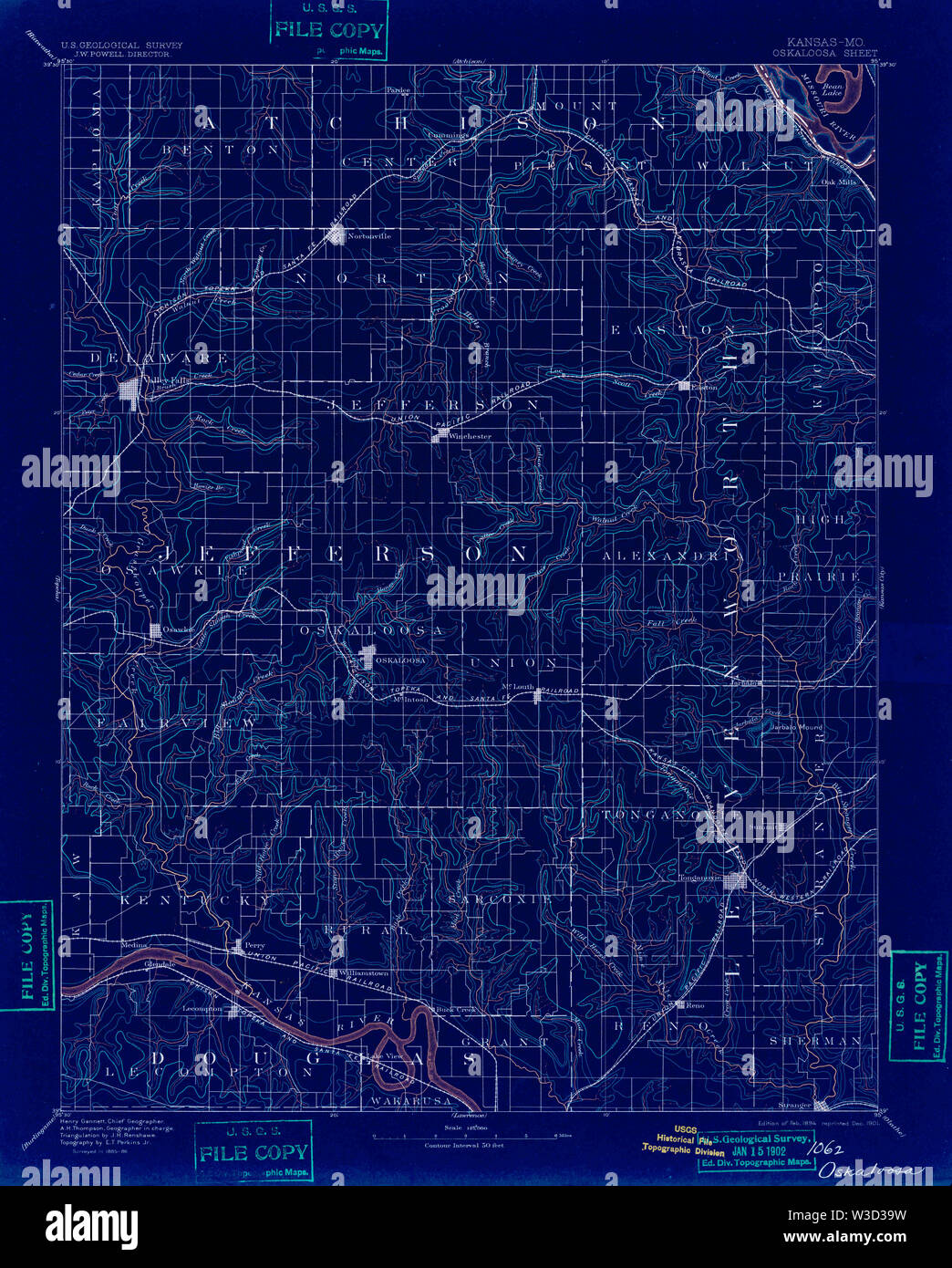 Map of oskaloosa hires stock photography and images Alamy